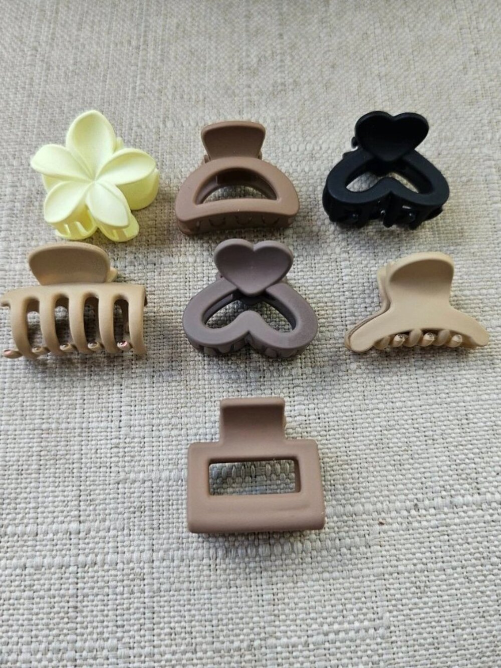 Girl Hair Clips Hair Accessories Multiple Color Multi Shape Set of 7 New